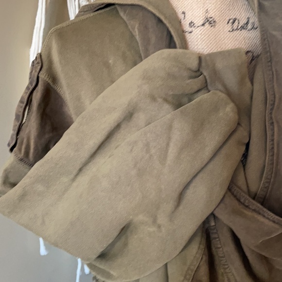 Free People Oversized olive Langdon look jacket S - Picture 10 of 10